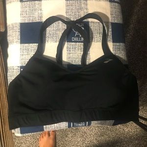 Brooks black sports bra